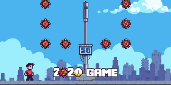 Pantalla del juego donde se ven algunos coronavirus 