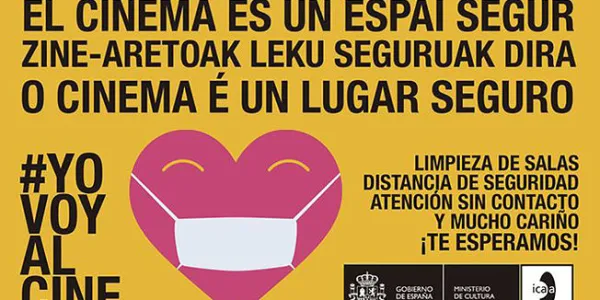 Imagen de la campaña 'El cine es un lugar seguro'