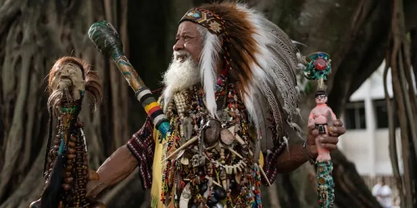 Un asistente a la COP16, en Cali, el 27 de octubre. 