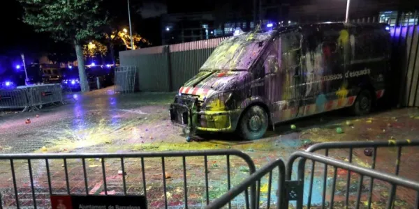 Disturbios cataluña manifestaciones procés