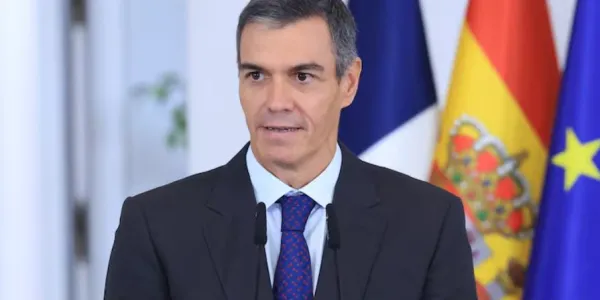 El presidente del Gobierno, Pedro Sánchez, en el Palacio de la Moncloa, el 30 de septiembre. 