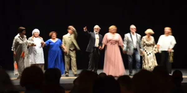 Actores y actrices de la obra 'El avaro', en el Festival de Almagro