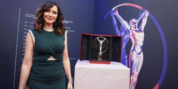 Ayuso en los Premios Laureus de 2024 | Foto de archivo de la Comunidad de Madrid