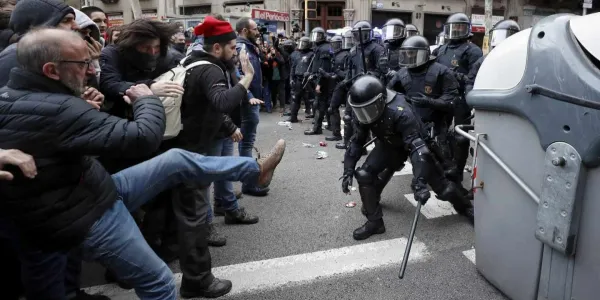 Violencia Cataluña