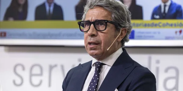 Pablo Tauroni durante el encuentro organizado por Servimedia
