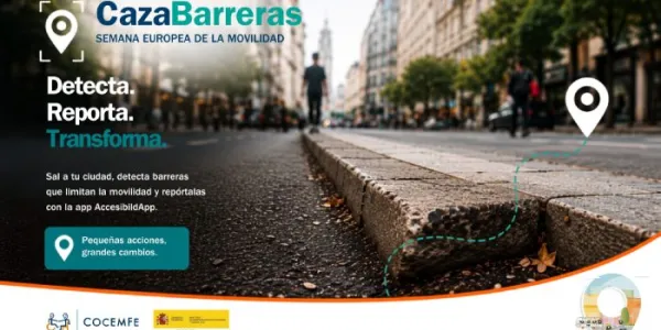 Cartel de la campaña ‘#CazaBarreras’ 
