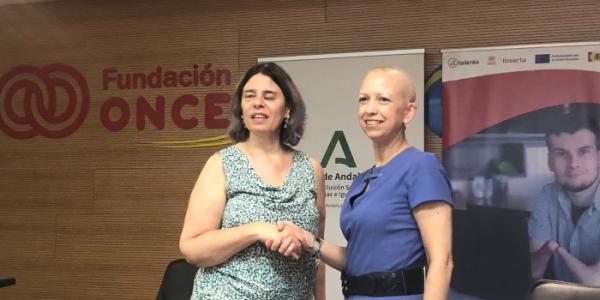 Imágenes de la firma del convenio entre Inserta Empleo y la Junta de Andalucía 