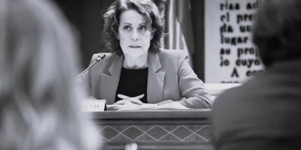 La directora de la Agencia Tributaria, el pasado febrero en la Comisión Koldo del Senado. 