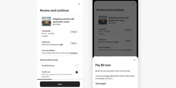 Airbnb Plataforma de reservas en un móvil