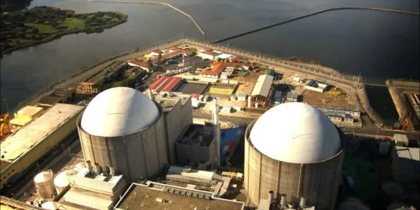 Vista aérea de la central nuclear de Almaraz