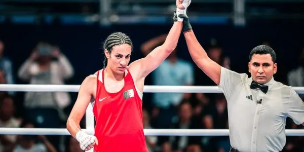 La boxeadora Imane Khelif 