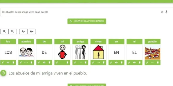 AraWrite, herramienta de pictogramas