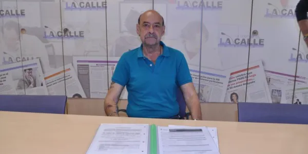 Antonio Cívico, durante su visita a la redacción de alcabodelacalle.es