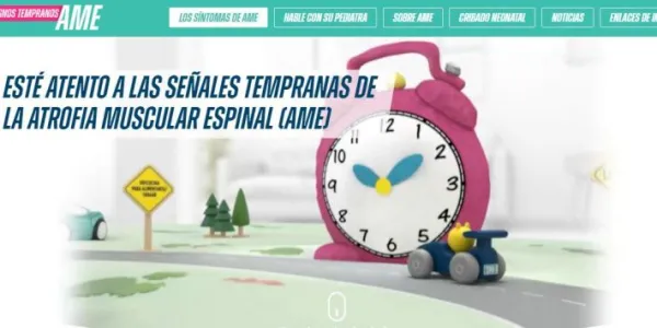 Cartel de La Vuelta por la atrofia muscular espinal