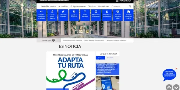 Imagen de la web municipal