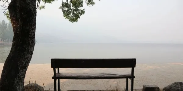 Ceniza en el Lago de Sanabria por los incendios de Zamora