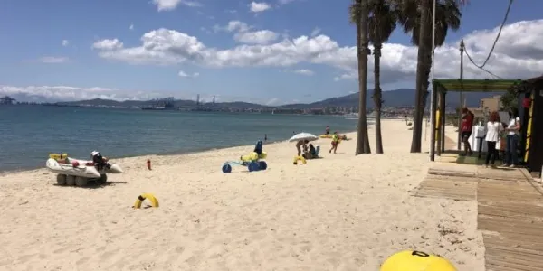 Playa de Palmones en Los Barrios (Cádiz). 