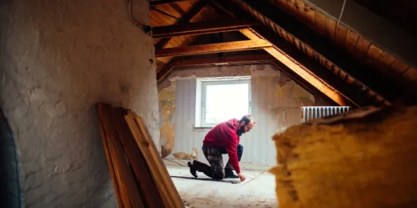 hombre reformando su casa