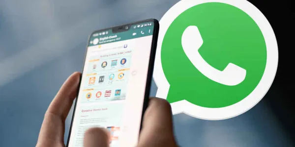 Imagen de Whatsapp en un teléfono móvil