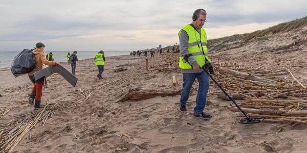 La dana causó grandes destrozos medioambientales en las playas y ecosistemas marinos