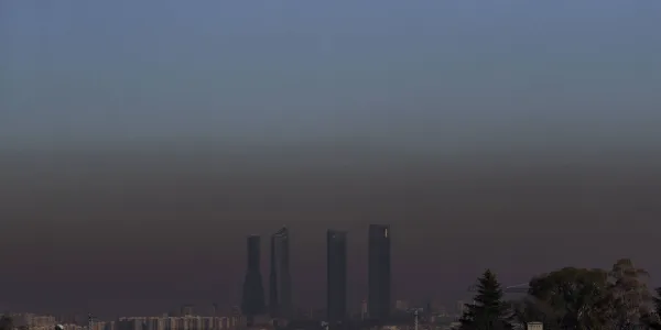 Contaminación por calefacción en Madrid
