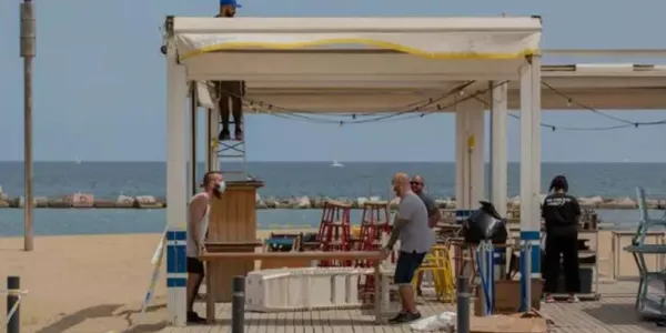Chiringuito en la playa