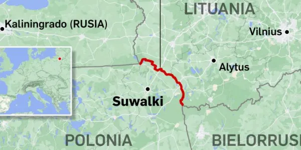 Así es el corredor de Suwalki