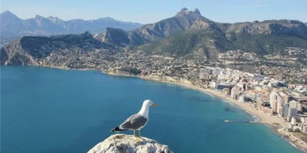 Zona urbana en la Costa de Calpe