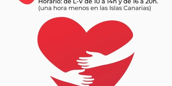 Cartel de Cruz Roja Te Escucha