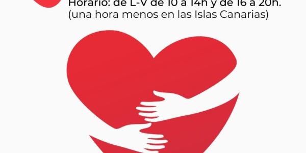 Cartel de Cruz Roja Te Escucha