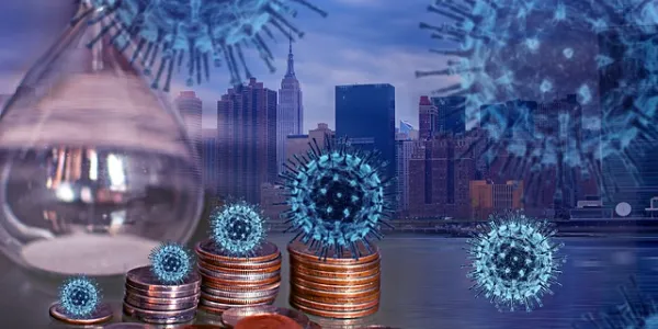 Imagen sobre dinero y coronavirus / Pixabay