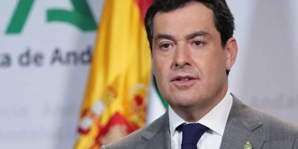 El presidente de la Junta de Andalucía, Juanma Moreno Bonilla, habla de la desescalada.