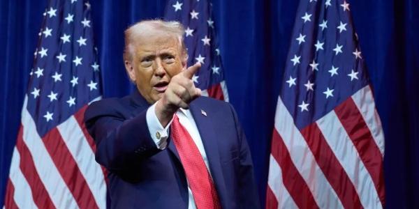 El presidente de EEUU, Donald Trump, en un acto en Washington