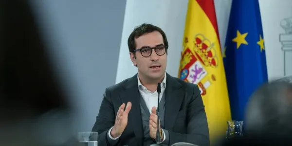 El ministro de Economía, Comercio y Empresa, Carlos Cuerpo, durante una rueda de prensa posterior al Consejo de Ministros