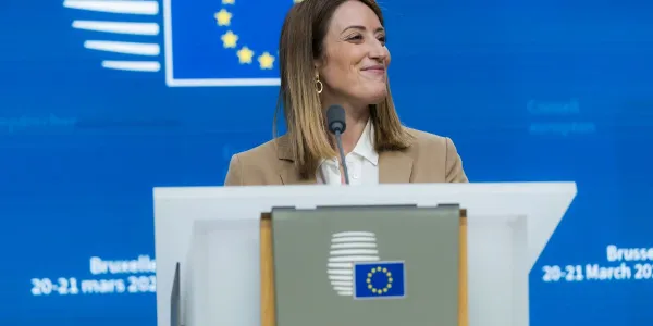 La presidenta del Parlamento Europeo, Roberta Metsola | Foto de la UE/ Daina Le Lardic