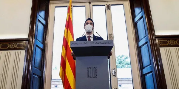 El presidente del Parlamento catalán, Roger Torrent. - EFE / QUIQUE GARCIA