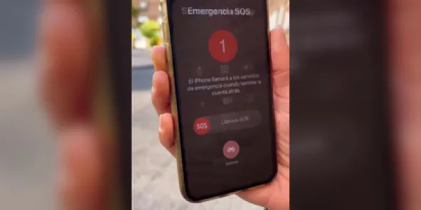 El botón de bloqueo para avisar de una emergencia
