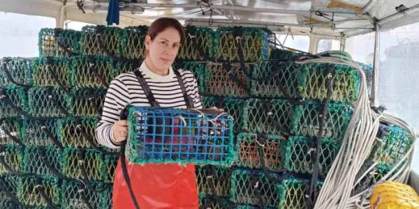 Verónica Cazorla, patrona de barco 
