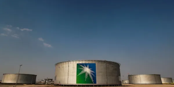 Tanques de petróleo de Aramco en Abqaiq, en Arabia Saudí. 