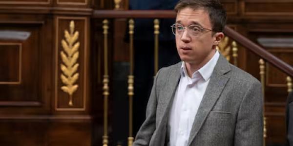 Iñigo Errejón, en una sesión del Congreso de los Diputados. 