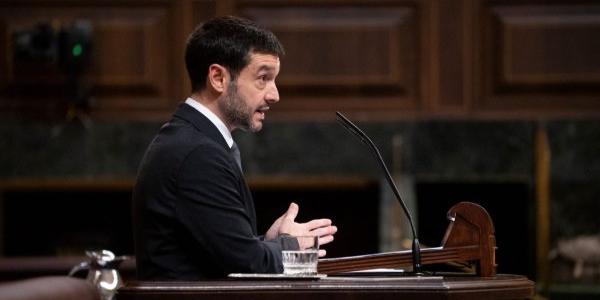 El ministro, Pablo Bustinduy, en una intervención en el Congreso