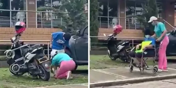 Una madre obliga a su hija a fingir tener una discapacidad para pedir limosna