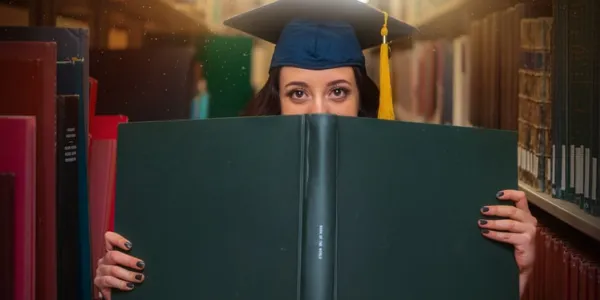 Chica recién graduada