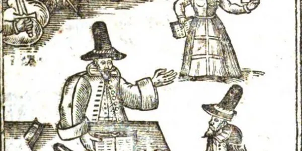 Niveladores con sus sombreros, grabado en madera de ‘La Declaración y Estandarte de los Niveladores de Inglaterra’ (1649)