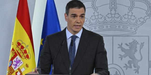 Pedro Sánchez anunciando las medidas