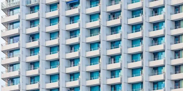 Ventanas de un bloque de pisos