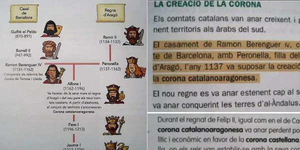 Las mentiras que tratan de adoctrinar a los estudiantes catalanes