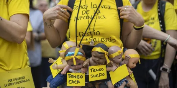 huelga en educación