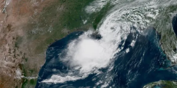 Extensión vía satélite de la tormenta tropical Bertha el pasado 22 de julio 