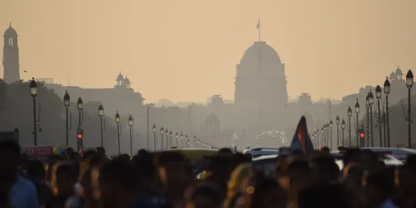 La ciudad de Nueva Delhi, en la India